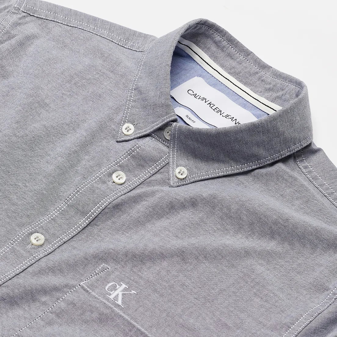 Calvin Klein Jeans Мужская рубашка Chambray Slim Stretch