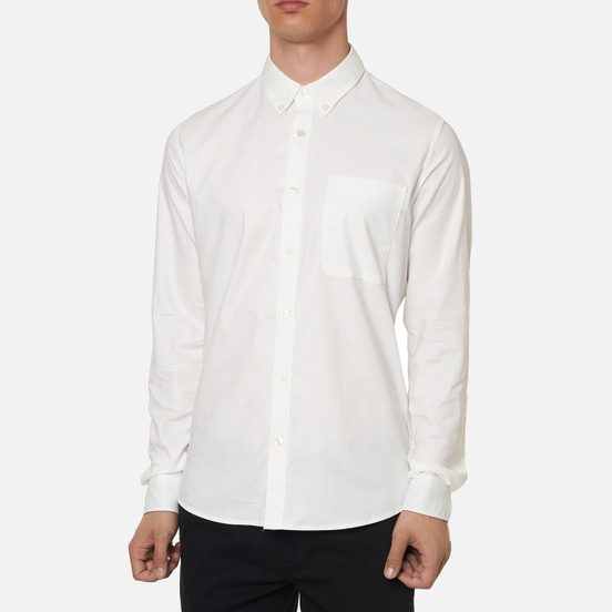 Мужская рубашка Calvin Klein Jeans Chambray Slim Stretch Bright White