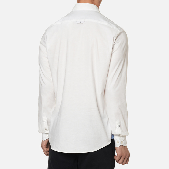 Мужская рубашка Calvin Klein Jeans Chambray Slim Stretch Bright White