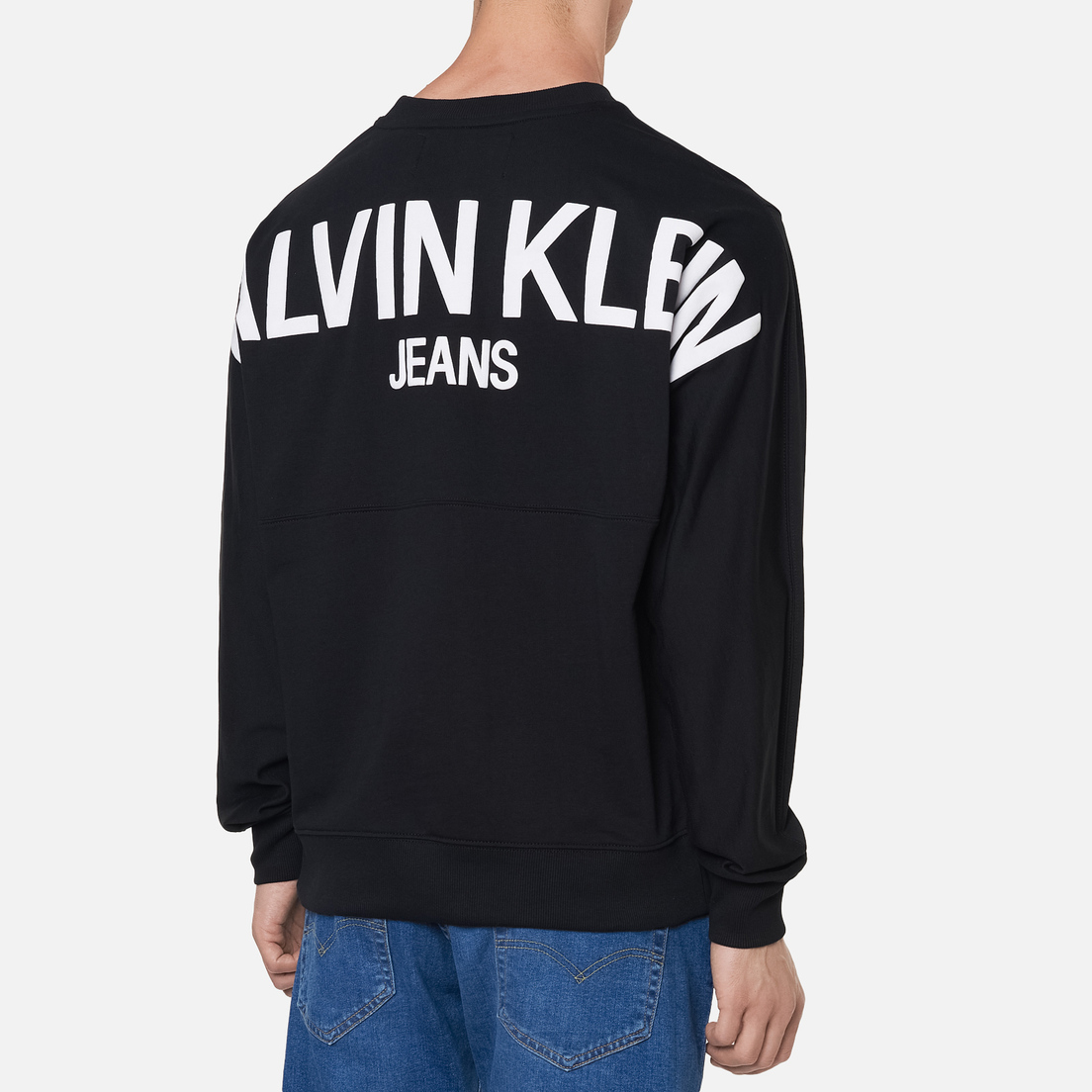 Calvin Klein Jeans Мужская толстовка Puff Print Crew Neck
