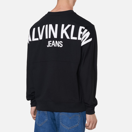 Мужская толстовка Calvin Klein Jeans Puff Print Crew Neck Black