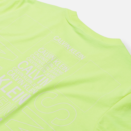 Мужская футболка Calvin Klein Jeans Back Skater Print Safety Yellow