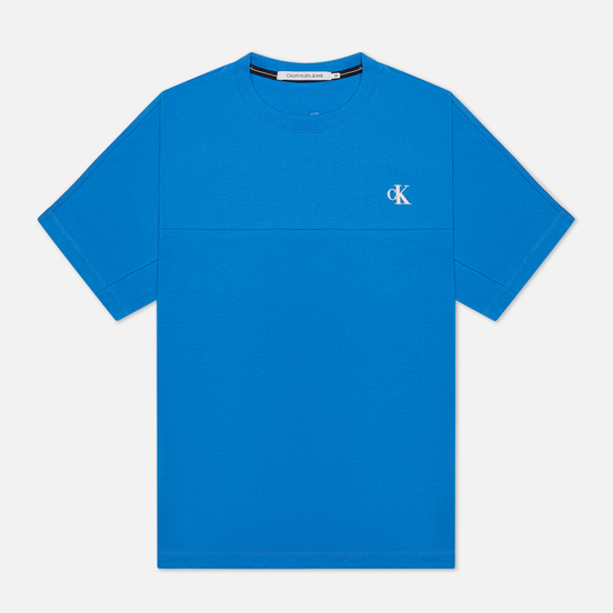 Мужская футболка Calvin Klein Jeans Puff Print Back Logo Meridian Blue