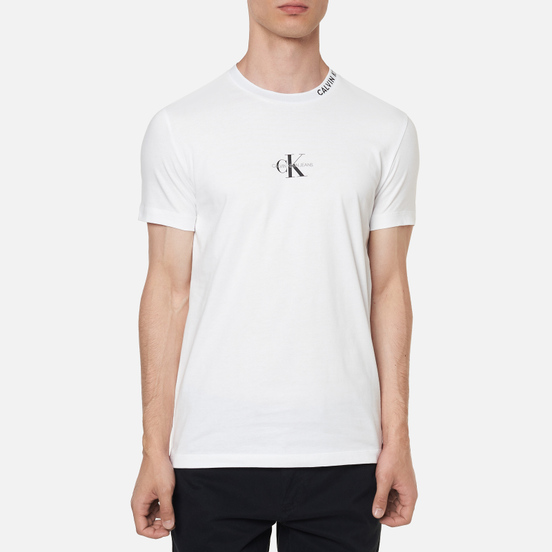 Мужская футболка Calvin Klein Jeans Center Monogram Bright White