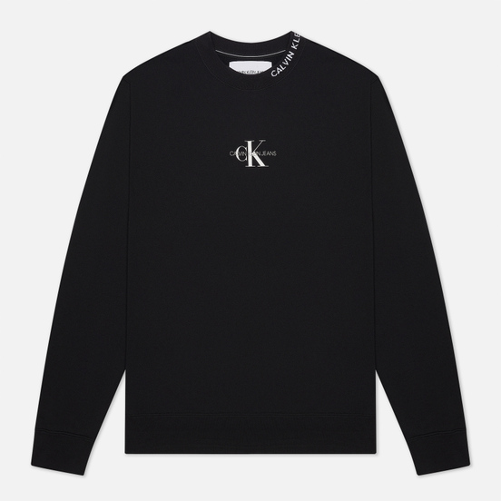 Мужская толстовка Calvin Klein Jeans Center Monogram Crew Neck Black