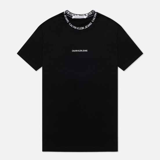 Мужская футболка Calvin Klein Jeans Institutional Collar Logo Black
