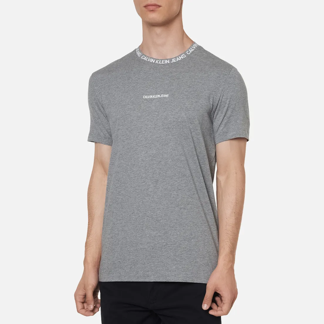 Calvin Klein Jeans Мужская футболка Institutional Collar Logo