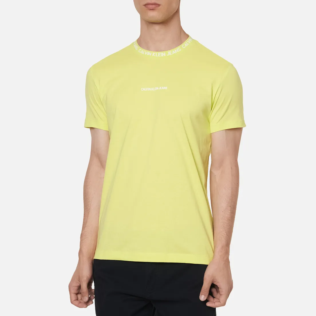 Calvin Klein Jeans Мужская футболка Institutional Collar Logo