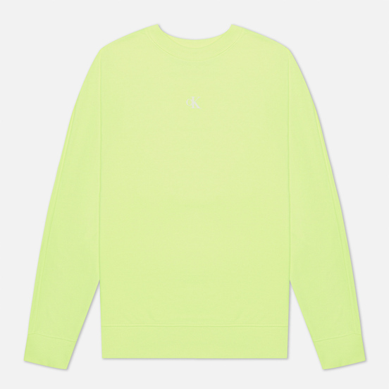 Мужская толстовка Calvin Klein Jeans Back Logo Neon Crewneck Safety Yellow