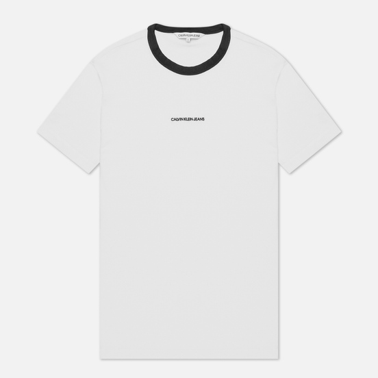 Мужская футболка Calvin Klein Jeans Ringer Bright White