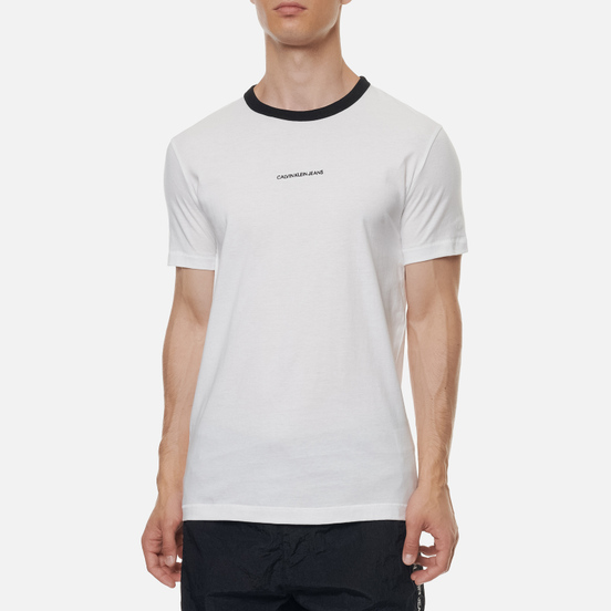 Мужская футболка Calvin Klein Jeans Ringer Bright White