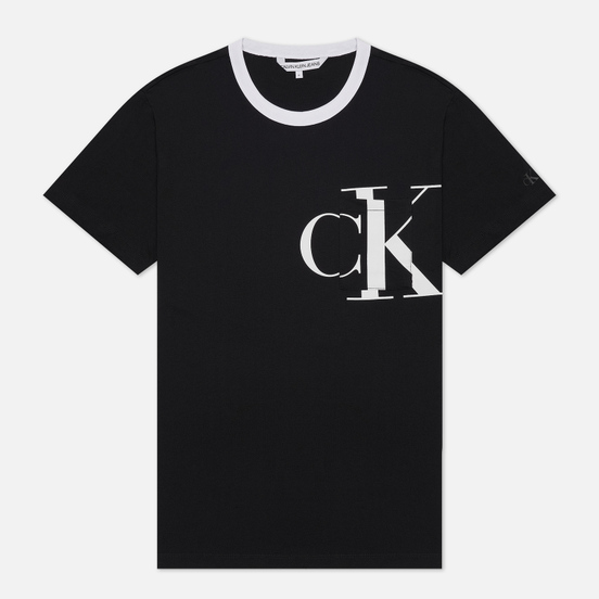 Мужская футболка Calvin Klein Jeans Round Distorted Pocket Black