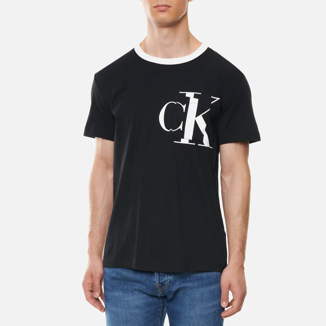 Calvin Klein Jeans Мужская футболка Round Distorted Pocket