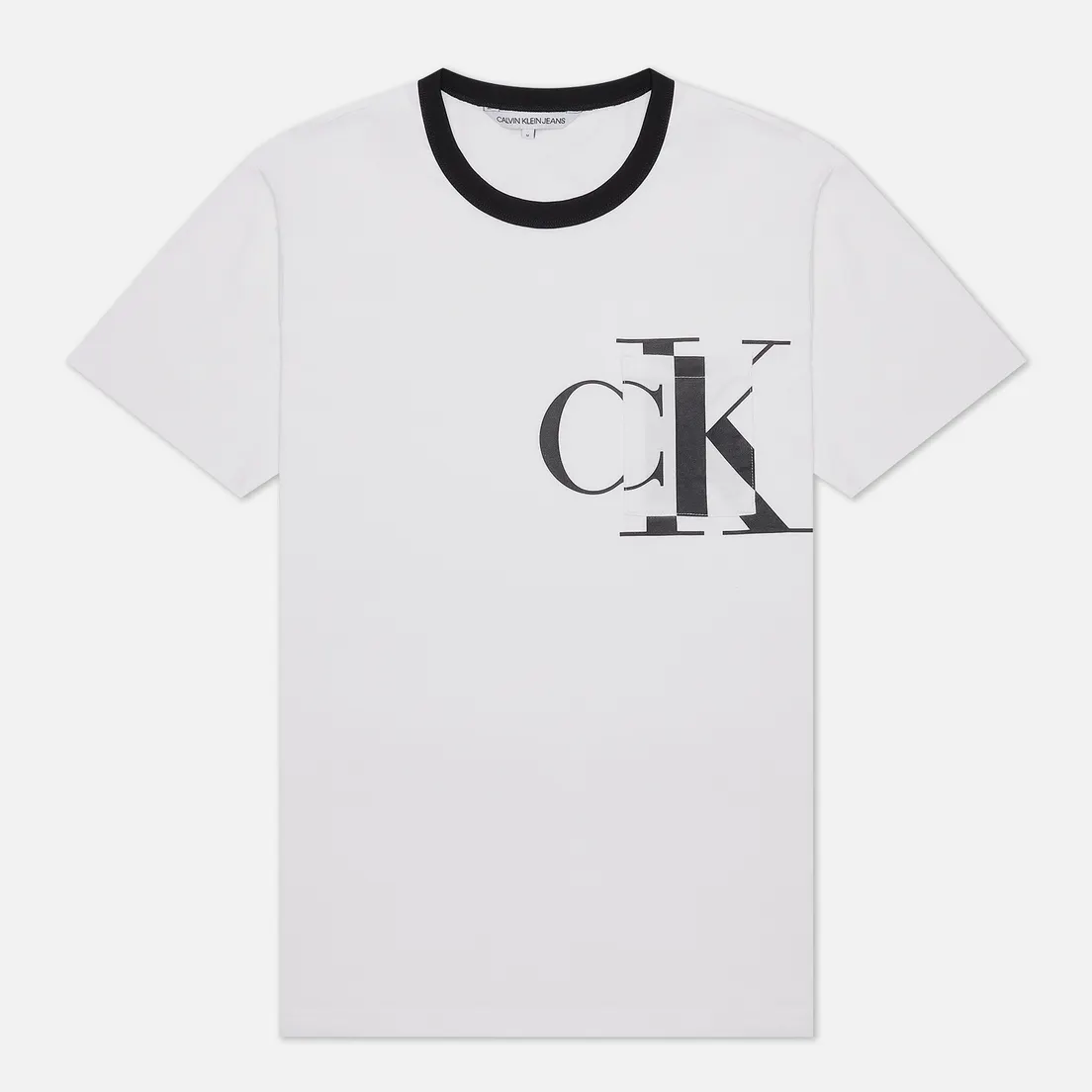 Calvin Klein Jeans Мужская футболка Round Distorted Pocket