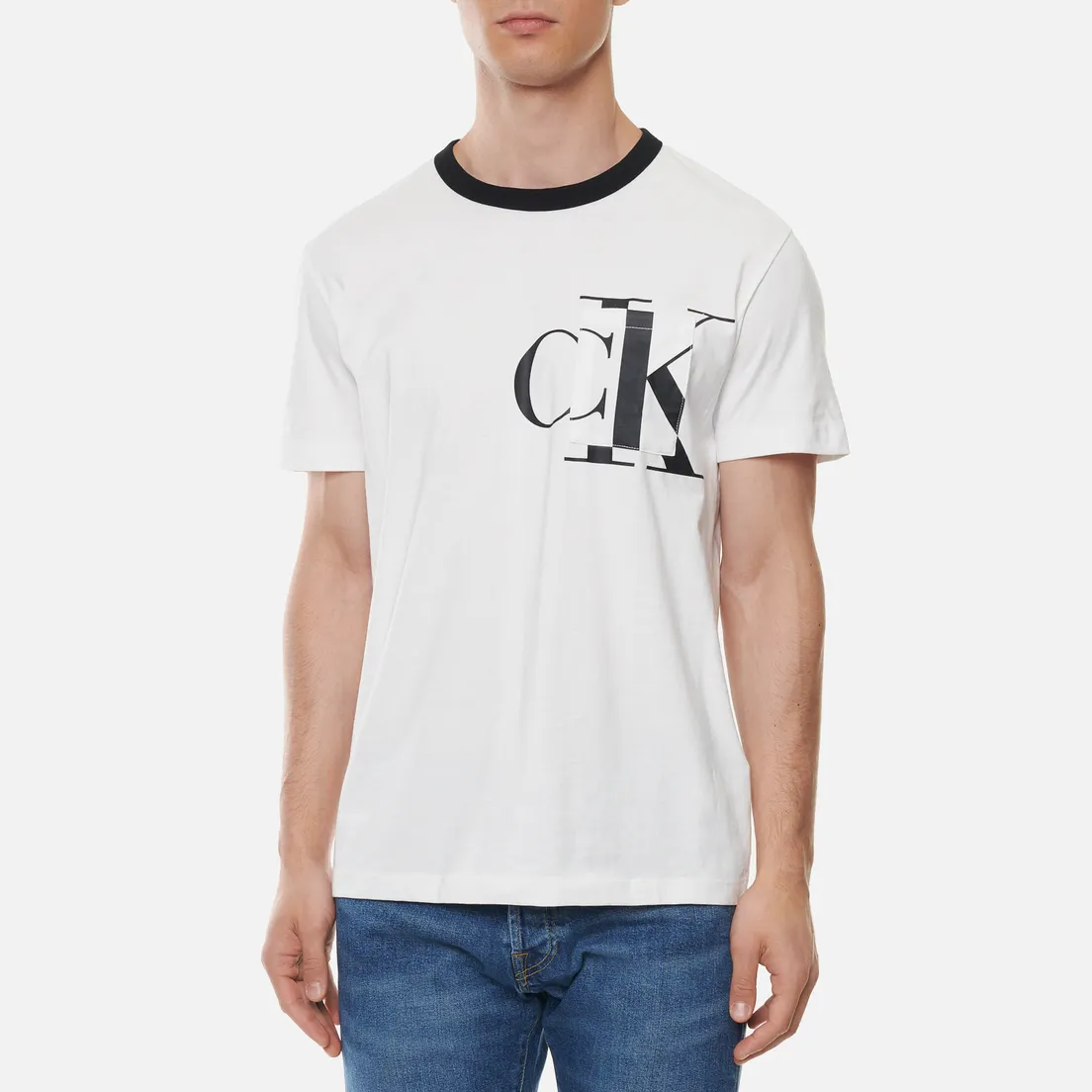 Calvin Klein Jeans Мужская футболка Round Distorted Pocket