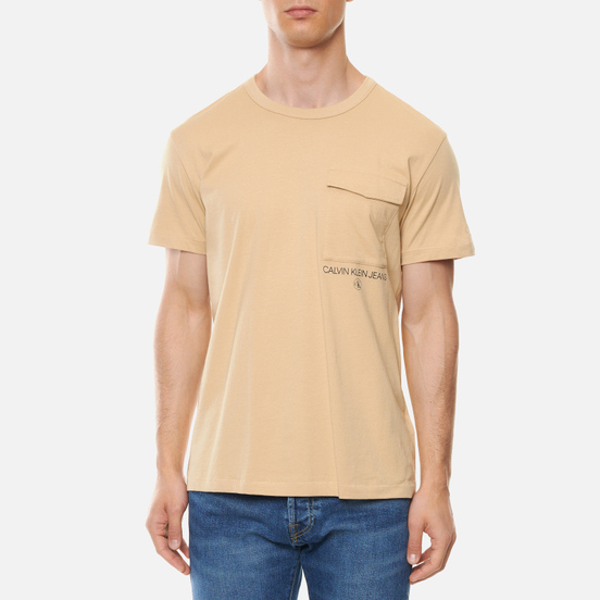 Мужская футболка Calvin Klein Jeans Instit Utility Pocket Irish Cream