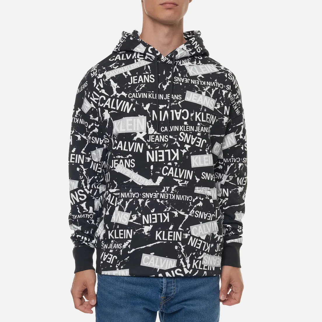 Calvin Klein Jeans Мужская толстовка All Over Print Hoodie