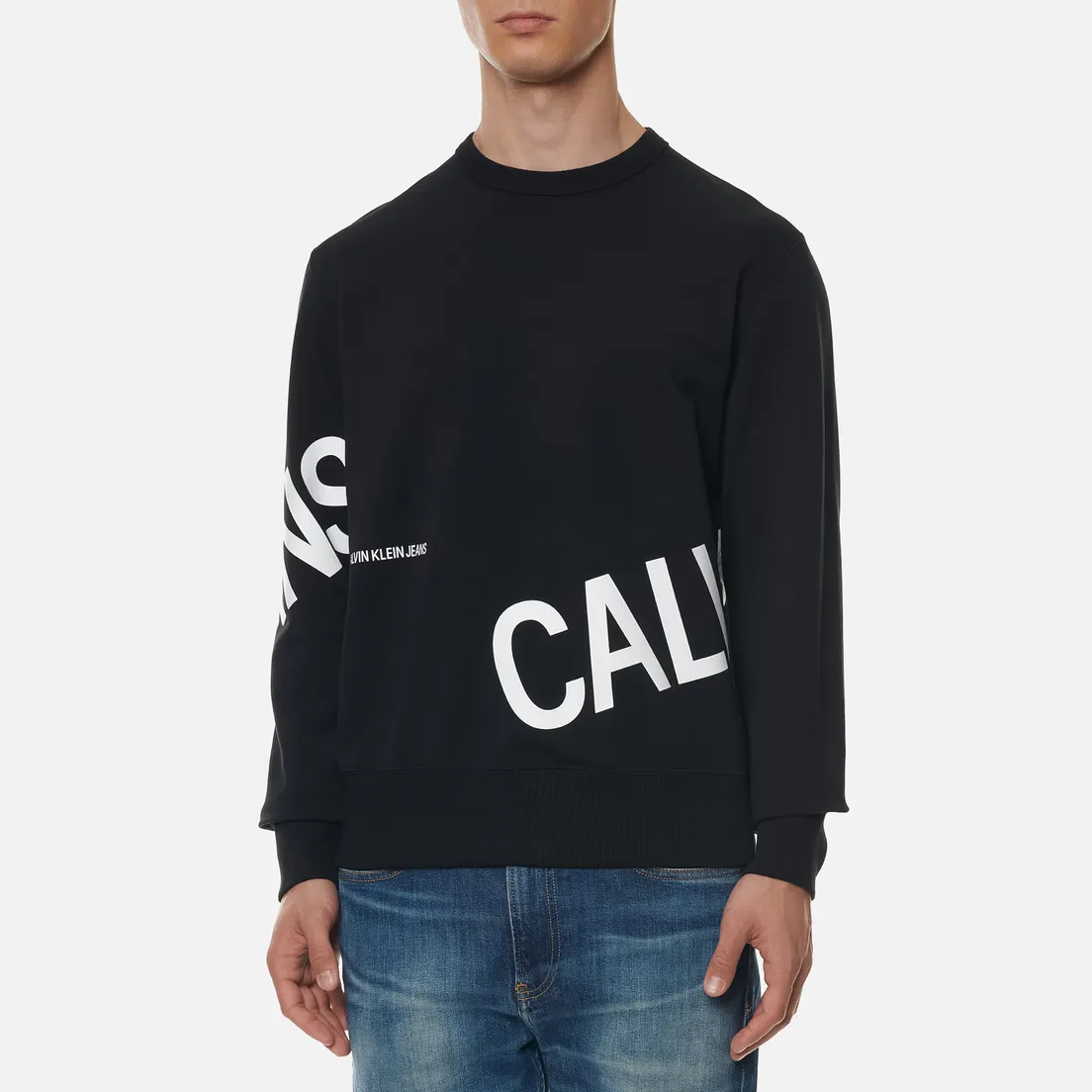 Calvin Klein Jeans Мужская толстовка Stretch Logo Crew Neck