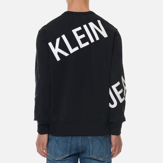Мужская толстовка Calvin Klein Jeans Stretch Logo Crew Neck Black