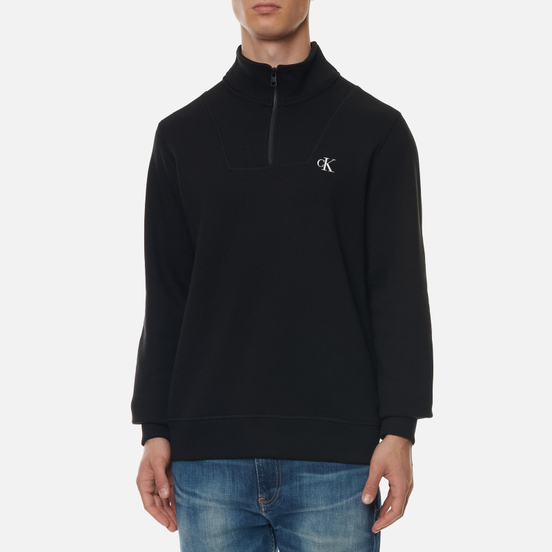 Мужская толстовка Calvin Klein Jeans Essential Mock Neck Black