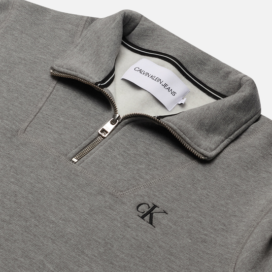 Мужская толстовка Calvin Klein Jeans Essential Mock Neck Mid Grey Heather