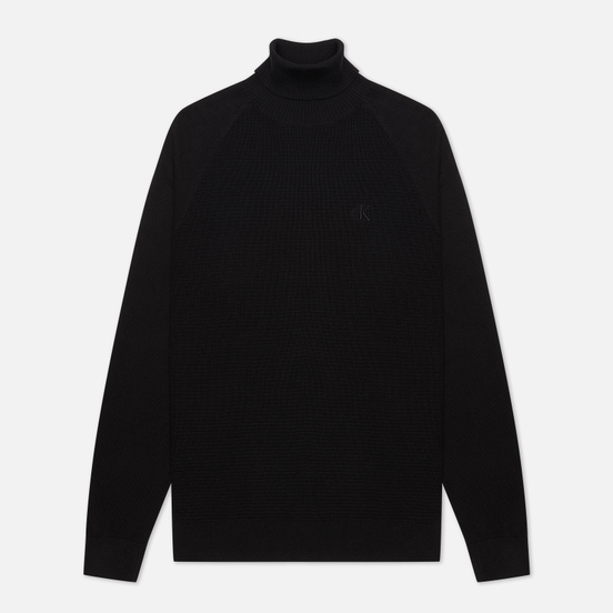 Мужская водолазка Calvin Klein Jeans Text Roll Neck Black