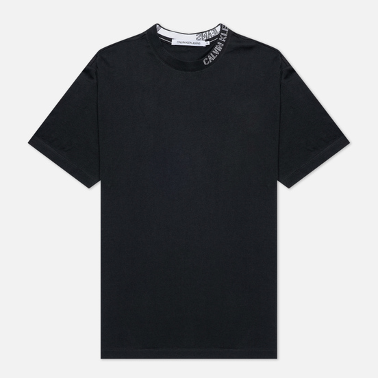 Мужская футболка Calvin Klein Jeans Collar Intarsia Black