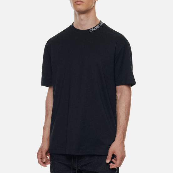 Мужская футболка Calvin Klein Jeans Collar Intarsia Black