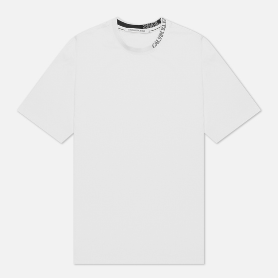 Мужская футболка Calvin Klein Jeans Collar Intarsia Bright White