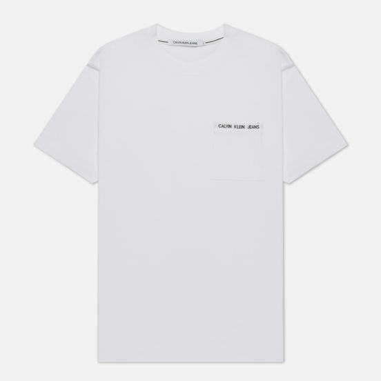Мужская футболка Calvin Klein Jeans Intarsia Pocket Bright White