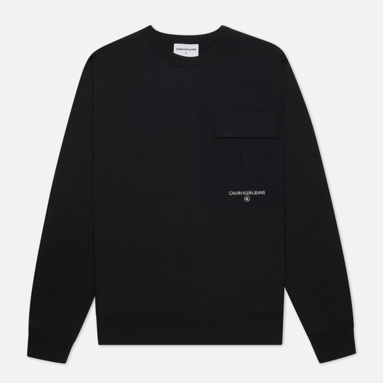 Мужская толстовка Calvin Klein Jeans Distorted Monogram Back Print Black