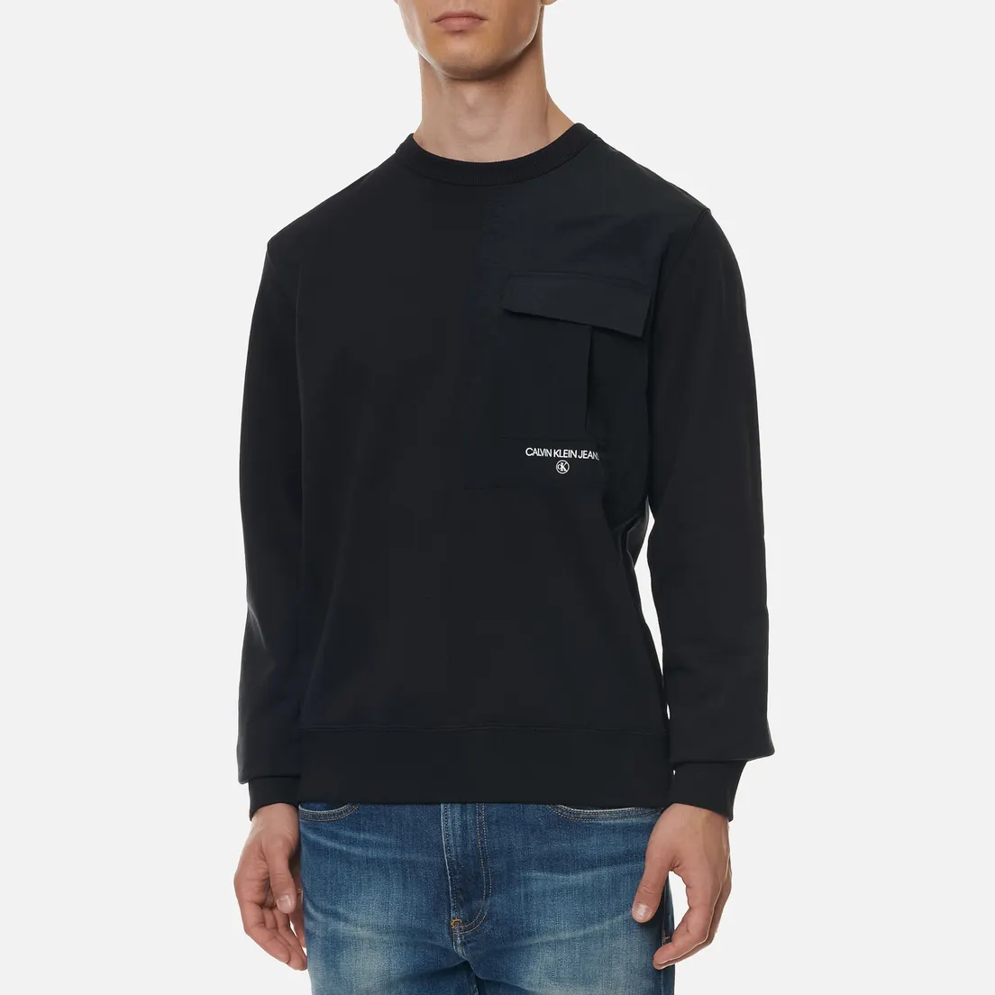 Calvin Klein Jeans Мужская толстовка Distorted Monogram Back Print