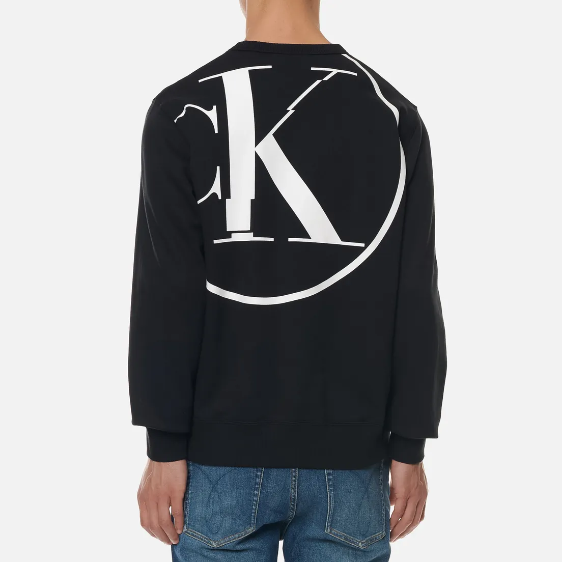 Calvin Klein Jeans Мужская толстовка Distorted Monogram Back Print