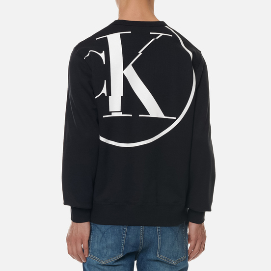 Мужская толстовка Calvin Klein Jeans Distorted Monogram Back Print Black