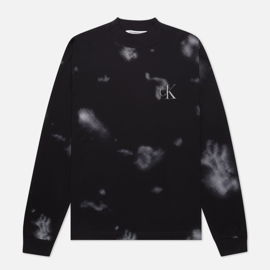 Мужской лонгслив Calvin Klein Jeans Cloud All Over Print Black
