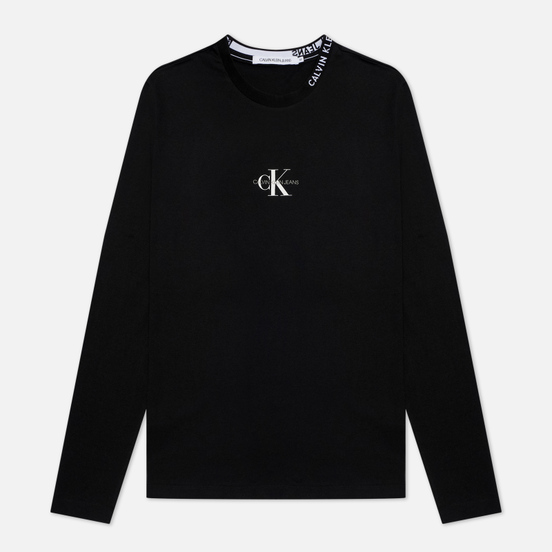 Мужской лонгслив Calvin Klein Jeans Center Monogram Black