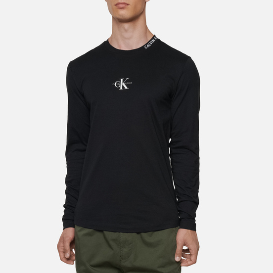 Мужской лонгслив Calvin Klein Jeans Center Monogram Black
