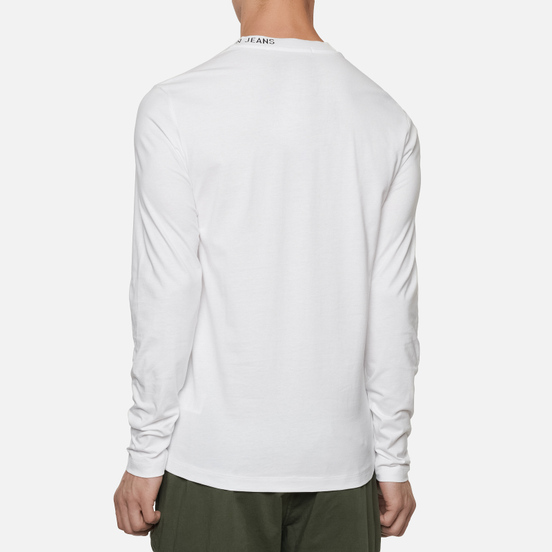 Мужской лонгслив Calvin Klein Jeans Center Monogram Bright White