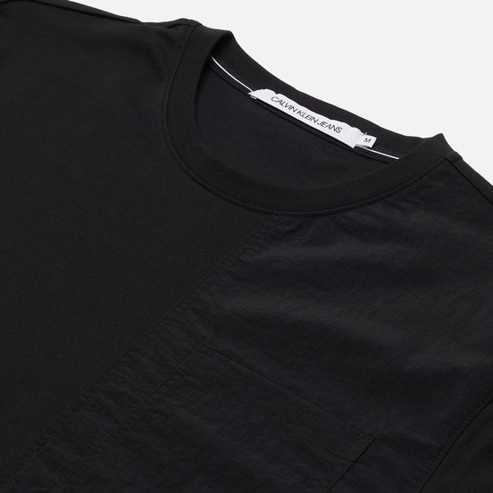 Мужской лонгслив Calvin Klein Jeans Woven Utility Pocket Black