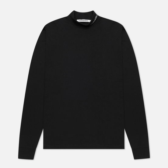 Мужской лонгслив Calvin Klein Jeans LS Mock Neck Black
