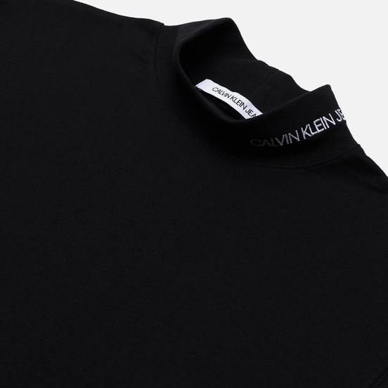 Мужской лонгслив Calvin Klein Jeans LS Mock Neck Black