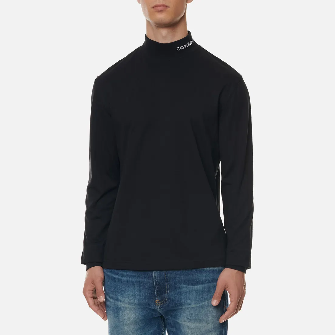 Calvin Klein Jeans Мужской лонгслив LS Mock Neck
