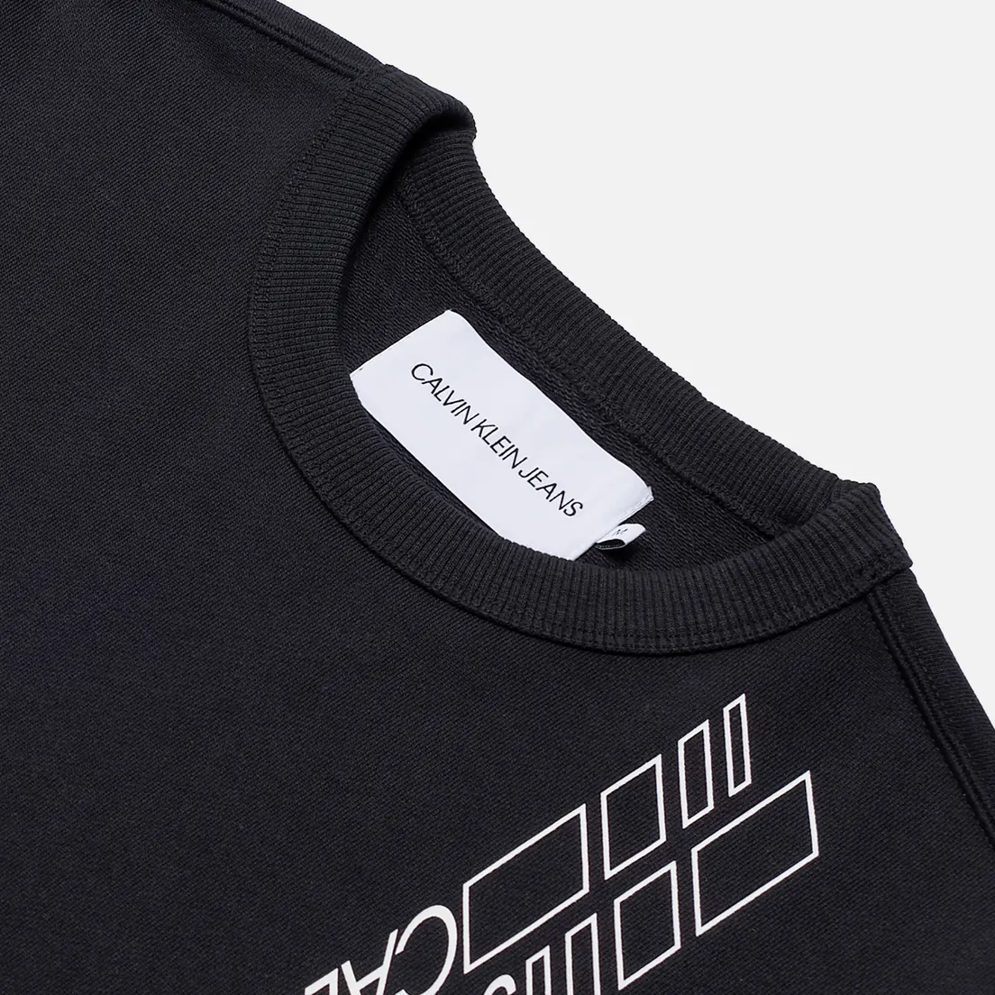 Calvin Klein Jeans Мужская толстовка Sleeve Print Crew Neck