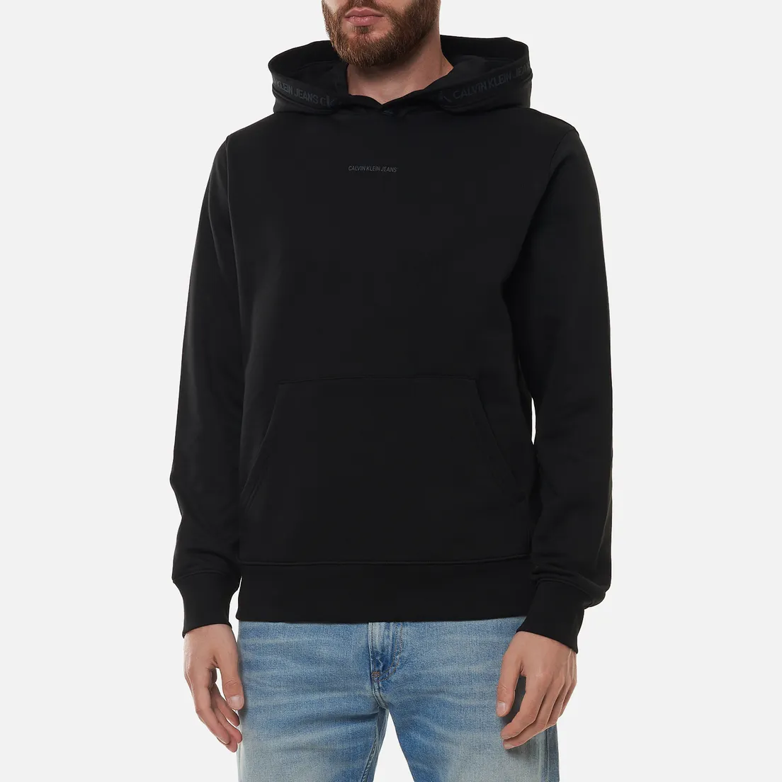 Calvin Klein Jeans Мужская толстовка Organic Cotton Logo Trim Hoodie
