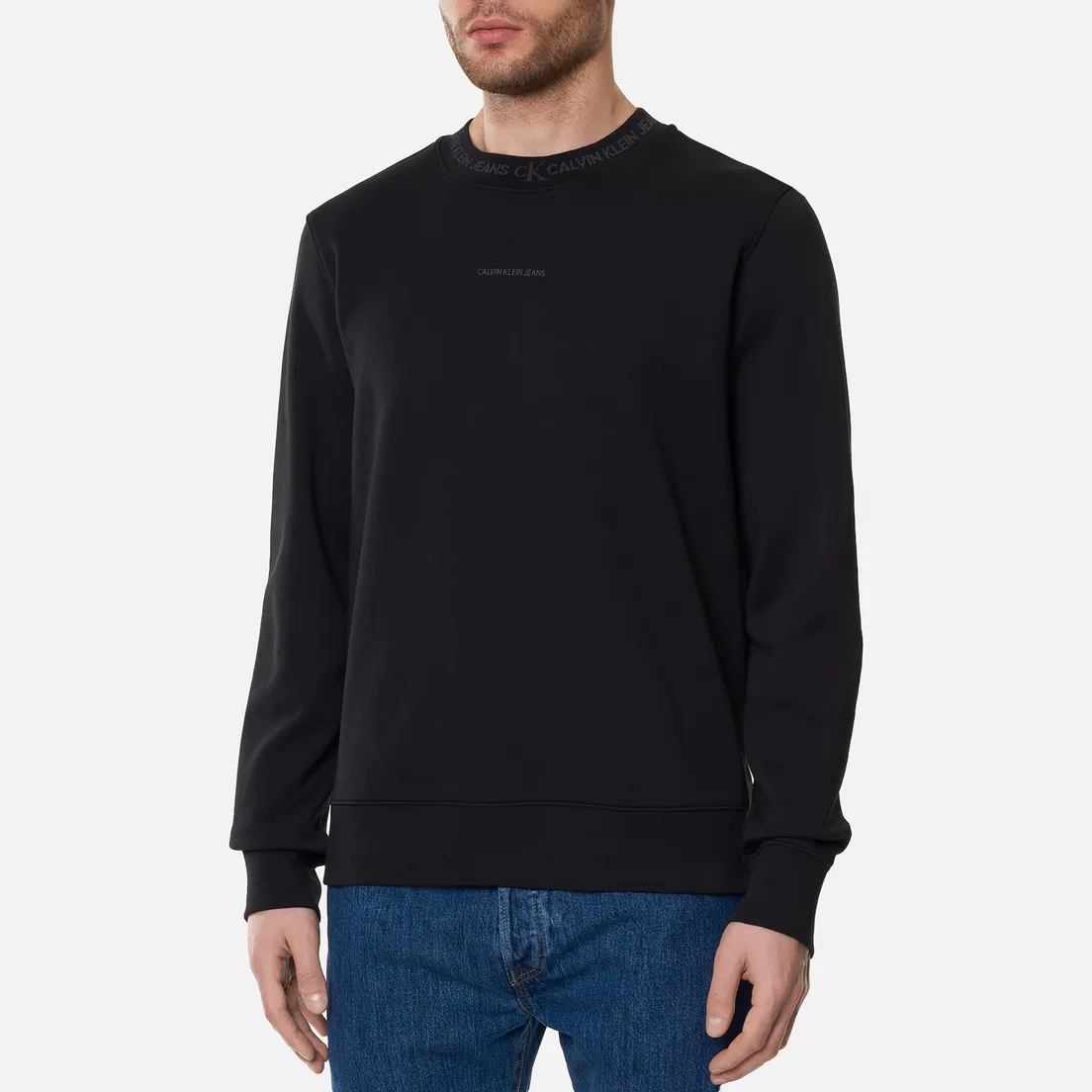 Calvin Klein Jeans Мужская толстовка Logo Jacquard Crew Neck