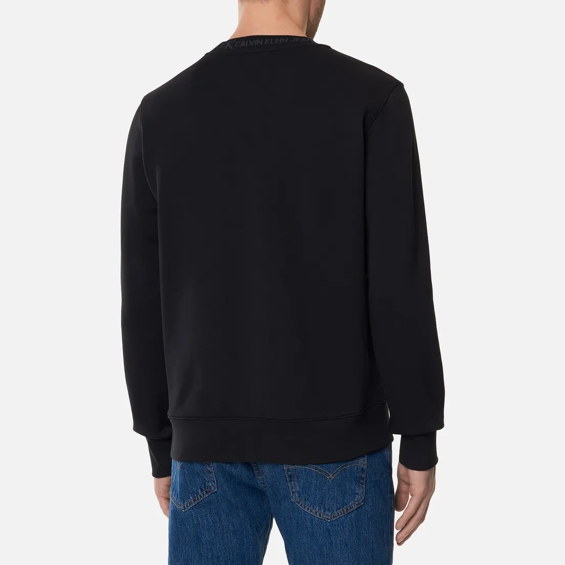 Calvin Klein Jeans Мужская толстовка Logo Jacquard Crew Neck