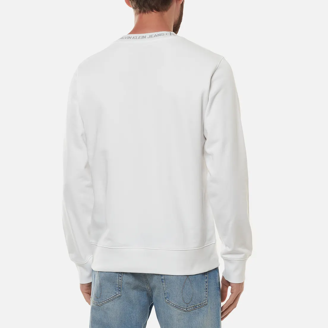 Calvin Klein Jeans Мужская толстовка Logo Jacquard Crew Neck