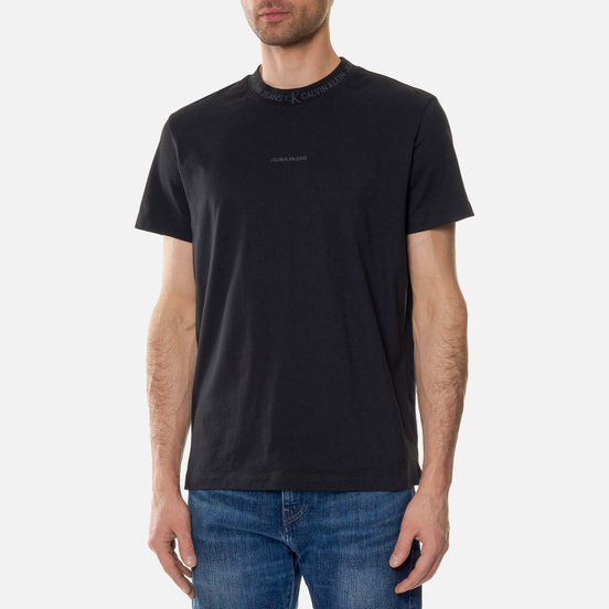 Мужская футболка Calvin Klein Jeans Logo Jacquard Black