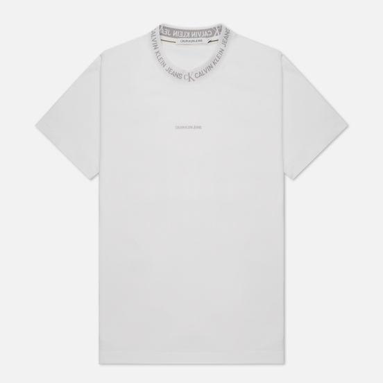 Мужская футболка Calvin Klein Jeans Logo Jacquard Bright White