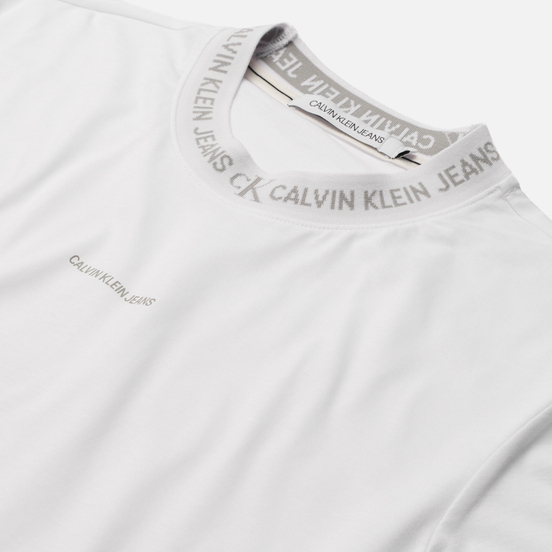 Мужская футболка Calvin Klein Jeans Logo Jacquard Bright White